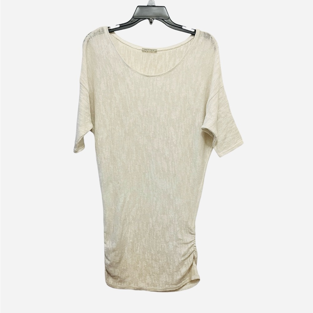 Katie K Knitted Tunic Cream Top